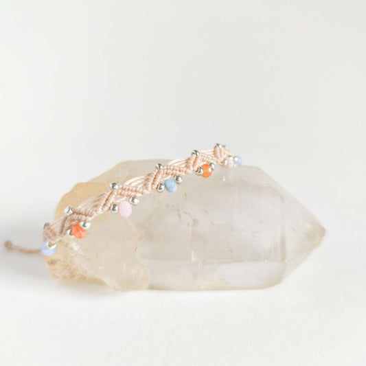 Achát Makramé karkötő