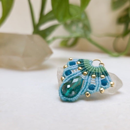 Kék lagúna Héra fülbevaló