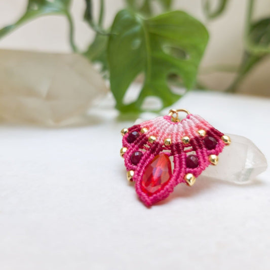 Rózsaszín Héra Fülbevaló