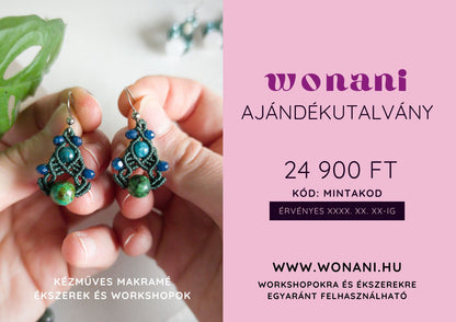 Wonani Makramé Workshop Ajándékutalvány