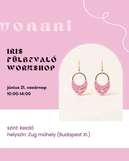 06.21. Kezdő mikro-makramé fülbevaló készítő workshop