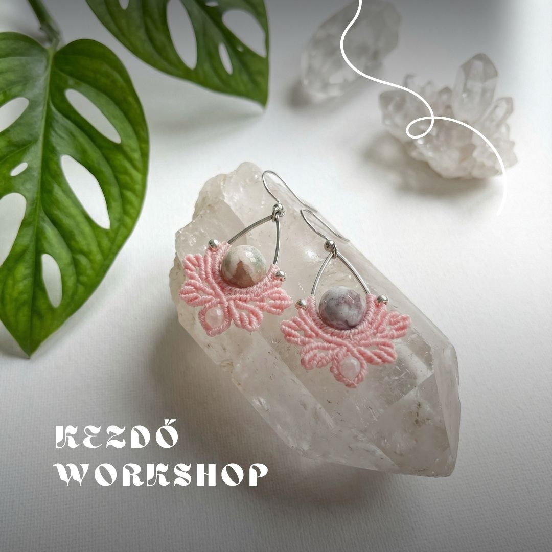 Kezdő Nyx fülbevaló készítő mikro-makramé workshop – Zug Műhely