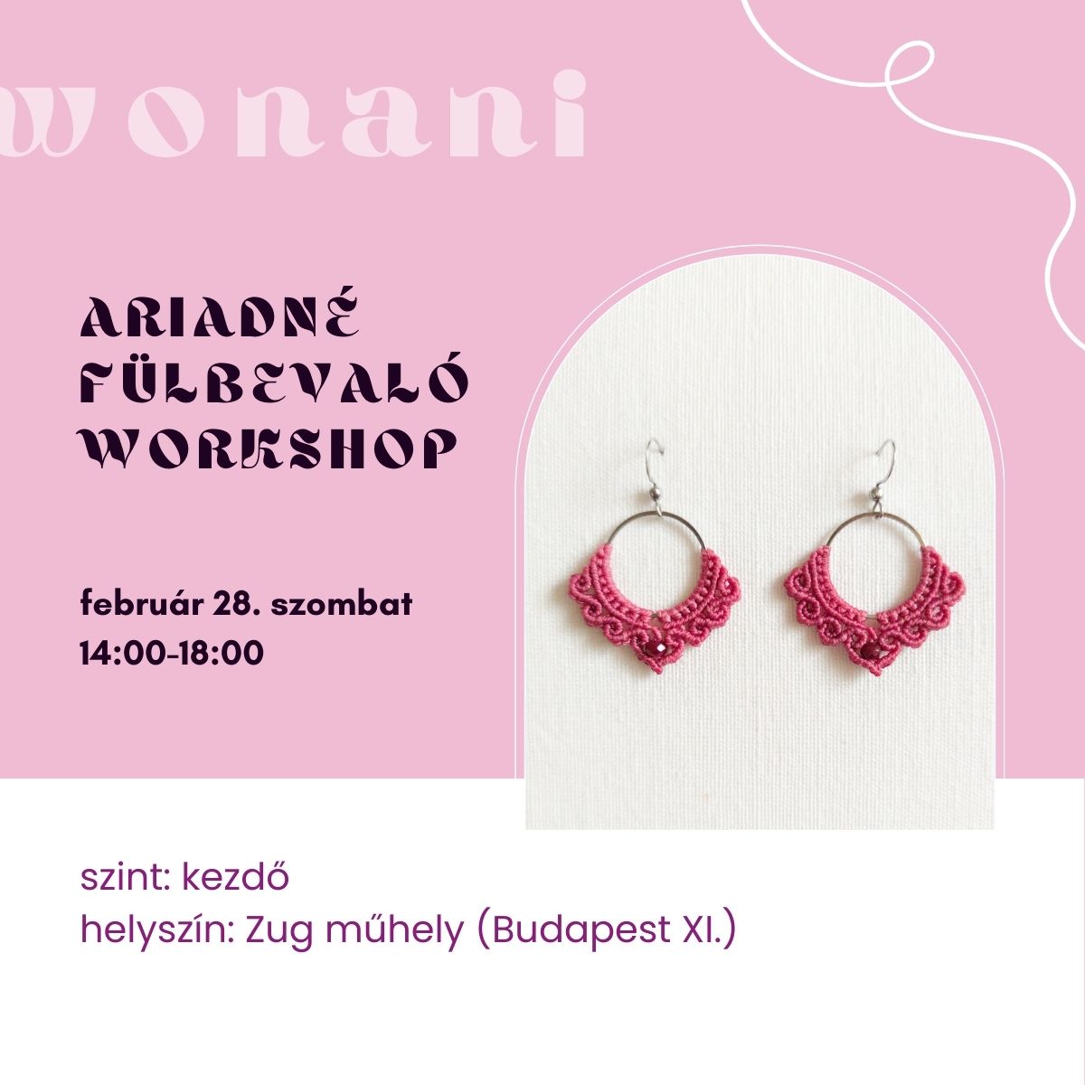 Kezdő makramé ékszerkészítő workshop – Kreatív barátnős program Budapesten