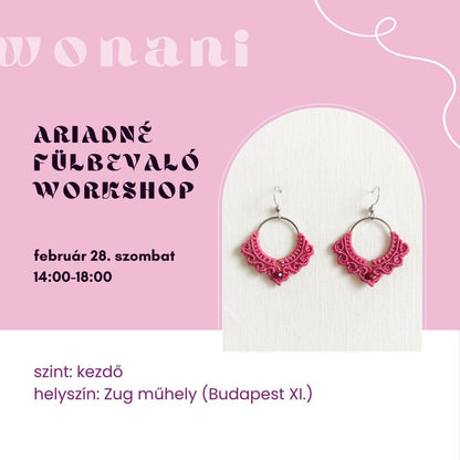 Kezdő makramé ékszerkészítő workshop – Kreatív barátnős program Budapesten