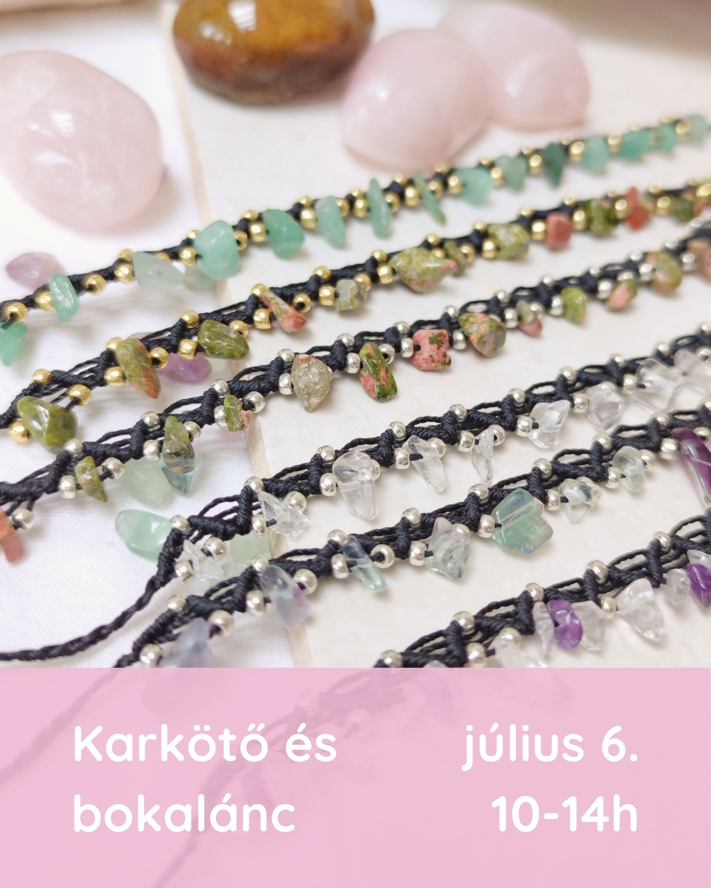 Makramé ékszerkészítő workshop