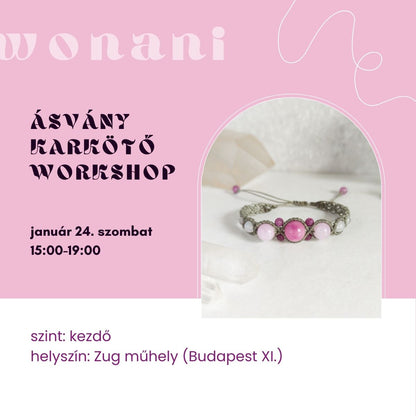 Makramé ékszerkészítő workshop – Kreatív barátnős program Budapesten