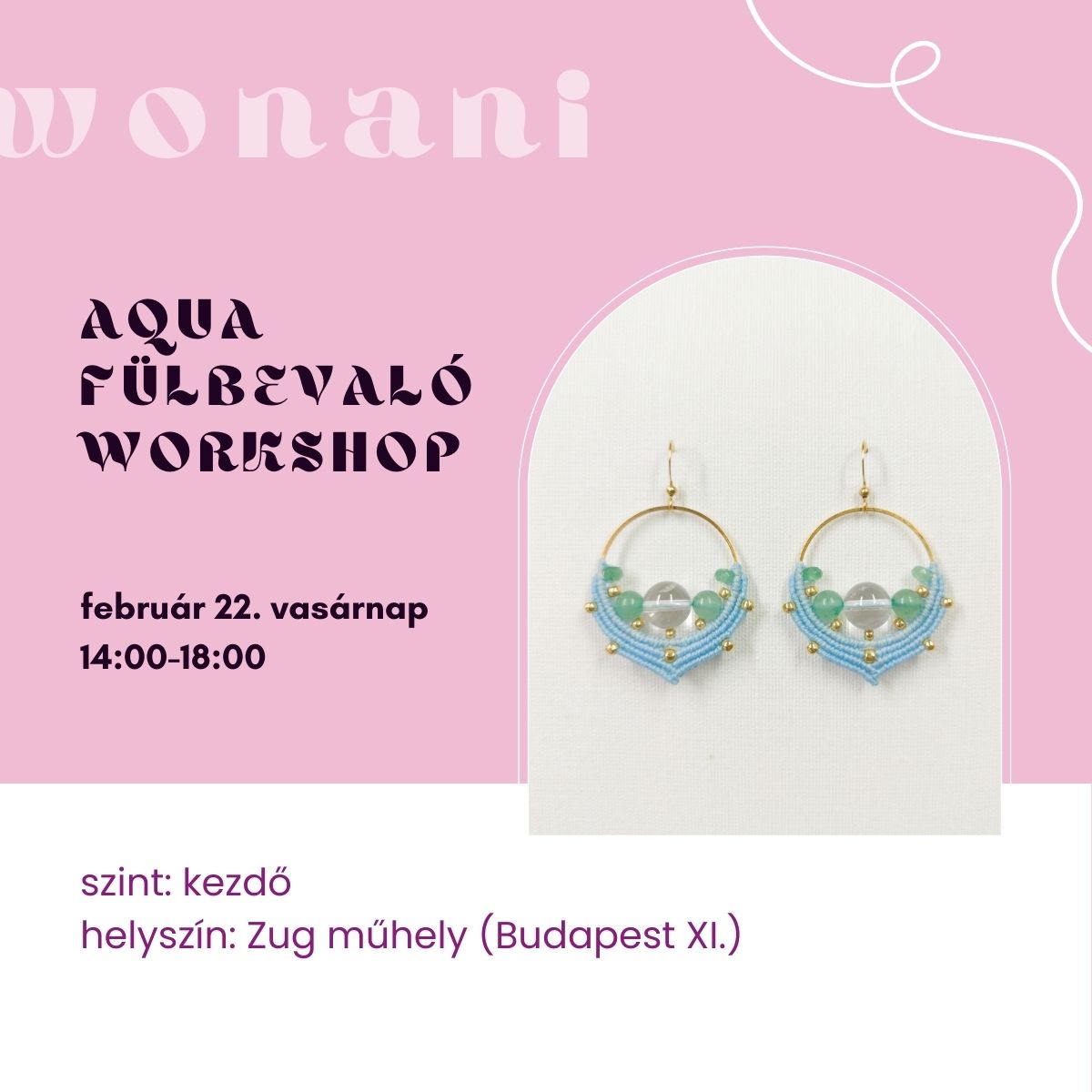 Kezdő makramé ékszerkészítő workshop – Kreatív barátnős program Budapesten