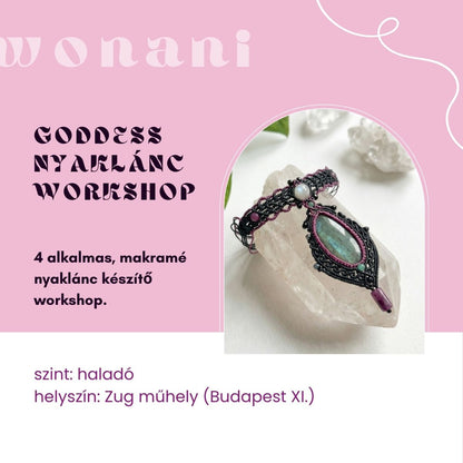 Haladó mikromakramé ékszerkészítő workshop – tervezd meg és készítsd el a saját ékszered!