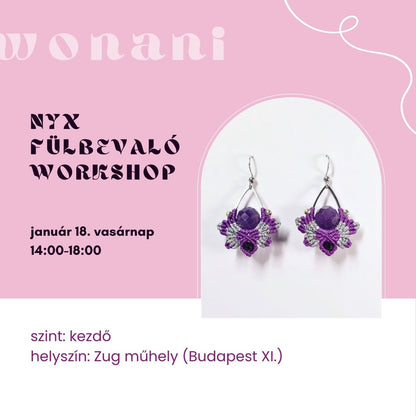 Kezdő makramé ékszerkészítő workshop – Kreatív barátnős program Budapesten