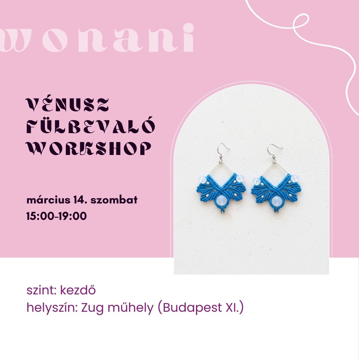 Kezdő makramé ékszerkészítő workshop – Kreatív barátnős program Budapesten