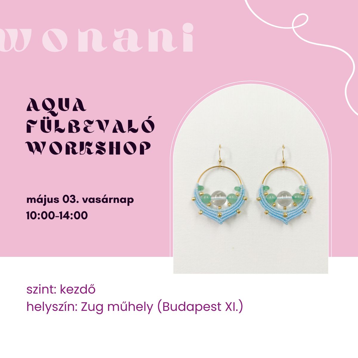 Kezdő makramé ékszerkészítő workshop – Kreatív élmény program Budapesten